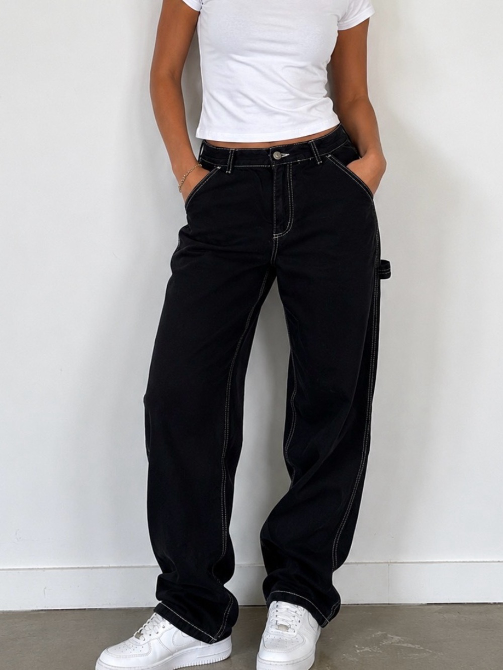 Garage  Black Bootcut Painter Carpenter Jeans  Street Skate Style Juniors 9